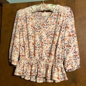 Melloday floral shirt size L